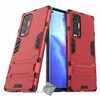Image de Housse etui coque rigide anti choc pour Oppo Find X3 Neo + verre trempe - ROUGE -