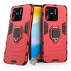 Image de Housse etui coque rigide anti choc pour Xiaomi Redmi 10C + film ecran - ROUGE -