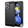 Image de Coque pour Xiaomi Poco X4 GT 5G - housse etui silicone gel carbone + verre trempe - NOIR -