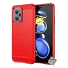 Image de Coque pour Xiaomi Poco X4 GT 5G - housse etui silicone gel carbone + verre trempe - ROUGE -
