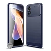 Image de Coque pour Xiaomi Poco X4 Pro 5G - housse etui silicone gel carbone + film ecran - BLEU FONCE -