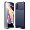 Image de Coque pour Xiaomi Poco X4 Pro 5G - housse etui silicone gel carbone + verre trempe - BLEU FONCE -