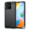 Image de Coque pour Xiaomi Redmi 10C - housse etui silicone gel carbone + verre trempe - NOIR -