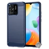 Image de Coque pour Xiaomi Redmi 10C - housse etui silicone gel carbone + verre trempe - BLEU FONCE -