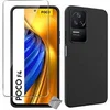 Image de Coque pour Xiaomi Poco F4 5G - housse etui silicone gel fine + film ecran - NOIR -