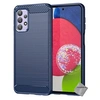Image de Coque pour Samsung Galaxy A23 4G / 5G - housse etui silicone gel carbone + film ecran - BLEU FONCE -