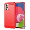 Image de Coque pour Samsung Galaxy A23 4G / 5G - housse etui silicone gel carbone + film ecran - ROUGE -