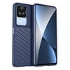 Image de Coque pour Xiaomi Poco F4 5G - housse etui silicone gel thunder + film ecran - BLEU FONCE -