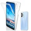 Image de Coque pour Samsung Galaxy A23 4G / 5G - housse etui silicone gel fine 360 integrale (avant et arriere) + film ecran - TRANSPARENT -