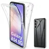 Image de Coque pour Samsung Galaxy A54 5G - housse etui silicone gel fine 360 integrale (avant et arriere) + film ecran - TRANSPARENT -