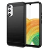 Image de Coque pour Samsung Galaxy A34 5G - housse etui silicone gel carbone + film ecran - NOIR -