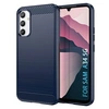 Image de Coque pour Samsung Galaxy A34 5G - housse etui silicone gel carbone + film ecran - BLEU FONCE -
