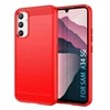 Image de Coque pour Samsung Galaxy A34 5G - housse etui silicone gel carbone + verre trempe - ROUGE -