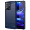 Image de Coque pour Xiaomi Redmi Note 12 Pro+ Plus 5G - housse etui silicone gel carbone + film ecran - BLEU FONCE -