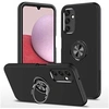Image de Coque pour Samsung Galaxy A14 5G - housse etui silicone bague anti choc + verre trempe - NOIR -