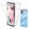 Image de Coque pour Xiaomi Redmi Note 12 4G - housse etui silicone gel fine 360 integrale (avant et arriere) + film ecran - TRANSPARENT -
