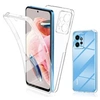 Image de Coque pour Xiaomi Redmi Note 12 4G - housse etui silicone gel fine 360 integrale (avant et arriere) + verre trempe - TRANSPARENT -