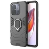 Image de Coque pour Xiaomi Redmi 12C / Redmi 11A / Poco C55 - housse etui rigide anti choc + verre trempe - NOIR -