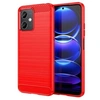Image de Coque pour Xiaomi Poco X5 5G / Redmi Note 12 5G - housse etui silicone gel carbone + film ecran - ROUGE -