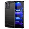 Image de Coque pour Xiaomi Poco X5 5G / Redmi Note 12 5G - housse etui silicone gel carbone + verre trempe - NOIR -