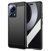 Image de Coque pour Xiaomi 13 Lite 5G - housse etui silicone gel carbone + verre trempe - NOIR -