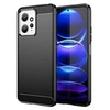 Image de Coque pour Xiaomi Redmi Note 12 4G - housse etui silicone gel carbone + film ecran - NOIR -