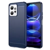 Image de Coque pour Xiaomi Redmi Note 12 4G - housse etui silicone gel carbone + film ecran - BLEU FONCE -
