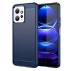 Image de Coque pour Xiaomi Redmi Note 12 4G - housse etui silicone gel carbone + verre trempe - BLEU FONCE -