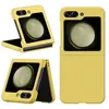 Image de Coque pour Samsung Galaxy Z Flip 5 5G - housse etui rigide avant et arriere - JAUNE -
