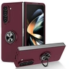 Image de Coque pour Samsung Galaxy Z Fold 5 5G - housse etui rigide bague anti choc magnetique - ROUGE BORDEAUX -