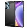 Image de Coque pour Xiaomi Poco F5 5G / Redmi Note 12 Turbo - housse etui silicone gel carbone + film ecran - NOIR -