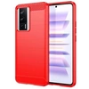 Image de Coque pour Xiaomi Poco F5 Pro 5G / Redmi K60 / K60 Pro - housse etui silicone gel carbone + verre trempe - ROUGE -