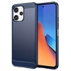 Image de Coque pour Xiaomi Redmi 12 4G - housse etui silicone gel carbone + verre trempe - BLEU FONCE -