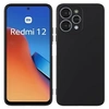 Image de Coque pour Xiaomi Redmi 12 4G - housse etui silicone gel fine + verre trempe - NOIR -