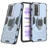 Image de Coque pour Xiaomi Poco F5 Pro 5G / Redmi K60 / K60 Pro - housse etui rigide anti choc + verre trempe - BLEU FONCE -