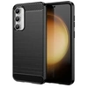 Image de Coque pour Samsung Galaxy S23 FE 5G - housse etui silicone gel carbone + film ecran - NOIR -