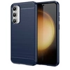 Image de Coque pour Samsung Galaxy S23 FE 5G - housse etui silicone gel carbone + film ecran - BLEU FONCE -