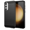 Image de Coque pour Samsung Galaxy S23 FE 5G - housse etui silicone gel carbone + verre trempe - NOIR -