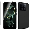 Image de Coque pour Xiaomi 13T / 13T Pro 5G - housse etui silicone gel fine + verre trempe - NOIR -