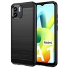 Image de Coque pour Xiaomi Redmi A1 / A2 - housse etui silicone gel carbone + verre trempe - NOIR -