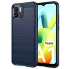 Image de Coque pour Xiaomi Redmi A1 / A2 - housse etui silicone gel carbone + verre trempe - BLEU FONCE -