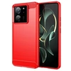 Image de Coque pour Xiaomi 13T / 13T Pro 5G - housse etui silicone gel carbone + film ecran - ROUGE -