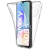 Image de Coque pour Samsung Galaxy A05s - housse etui silicone gel fine 360 integrale (avant et arriere) + verre trempe - TRANSPARENT -