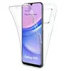 Image de Coque pour Samsung Galaxy A15 4G / 5G - housse etui silicone gel fine 360 integrale (avant et arriere) + verre trempe - TRANSPARENT -