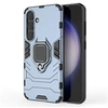 Image de Coque pour Samsung Galaxy S24 5G - housse etui rigide anti choc + verre trempe - BLEU FONCE -