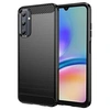 Image de Coque pour Samsung Galaxy A05s - housse etui silicone gel carbone + verre trempe - NOIR -