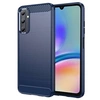 Image de Coque pour Samsung Galaxy A05s - housse etui silicone gel carbone + verre trempe - BLEU FONCE -