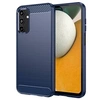 Image de Coque pour Samsung Galaxy A15 4G / 5G - housse etui silicone gel carbone + film ecran - BLEU FONCE -