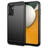 Image de Coque pour Samsung Galaxy A15 4G / 5G - housse etui silicone gel carbone + verre trempe - NOIR -