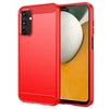 Image de Coque pour Samsung Galaxy A15 4G / 5G - housse etui silicone gel carbone + verre trempe - ROUGE -